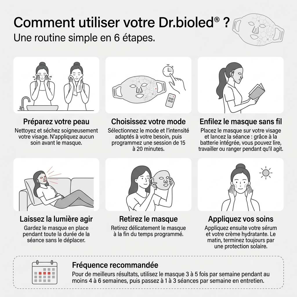 Dr.bioled® Masque LED Soin Complet Visage